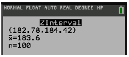 Resultados brindados por la Texas
instruments calculator