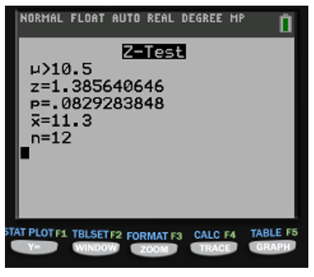 Comparación de resultados con la Texas
instruments calculator